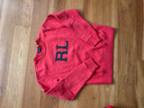 Polo Ralph Lauren RL Fleece Crewneck Pullover Sweatshirt Size S / P ladies