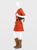 Zadig & Voltaire Memphisia Co Bandana Knit Dress – Tangerine Orange – Size M ladies