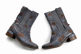 A.S. 98 Jase Floral Leather Western Boots size 39 UK 6 US 9 ladies