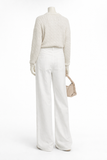 Brunello Cucinelli Cotton and linen wide-leg pants trousers Size I 40 US 4 UK 8 ladies
