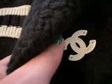 CHANEL 2022 CC Cashmere Sweater Jumper Size F 38 ladies