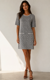 CHANEL 2015 Knit Lurex Dress  – Size F 38 – ladies