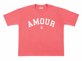 Zadig & Voltaire Portland AMOUR Oversized Pink Cotton T-Shirt | ladies