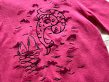 Emilio Pucci Pink Fuchsia Zodiac Pisces Pullover Jumper Sweater Size M medium ladies