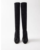 Saint Laurent Talia 110 Velvet Knee-High Boots Size 39 ladies