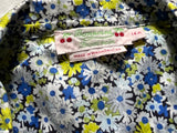 BONPOINT FLORAL LIBERTY PRINT HAND EMBROIDERED DRESS SIZE 14 years children
