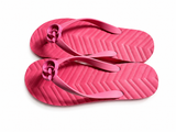 Gucci Pink Rubber GG Flip-Flops – Size 38 ladies