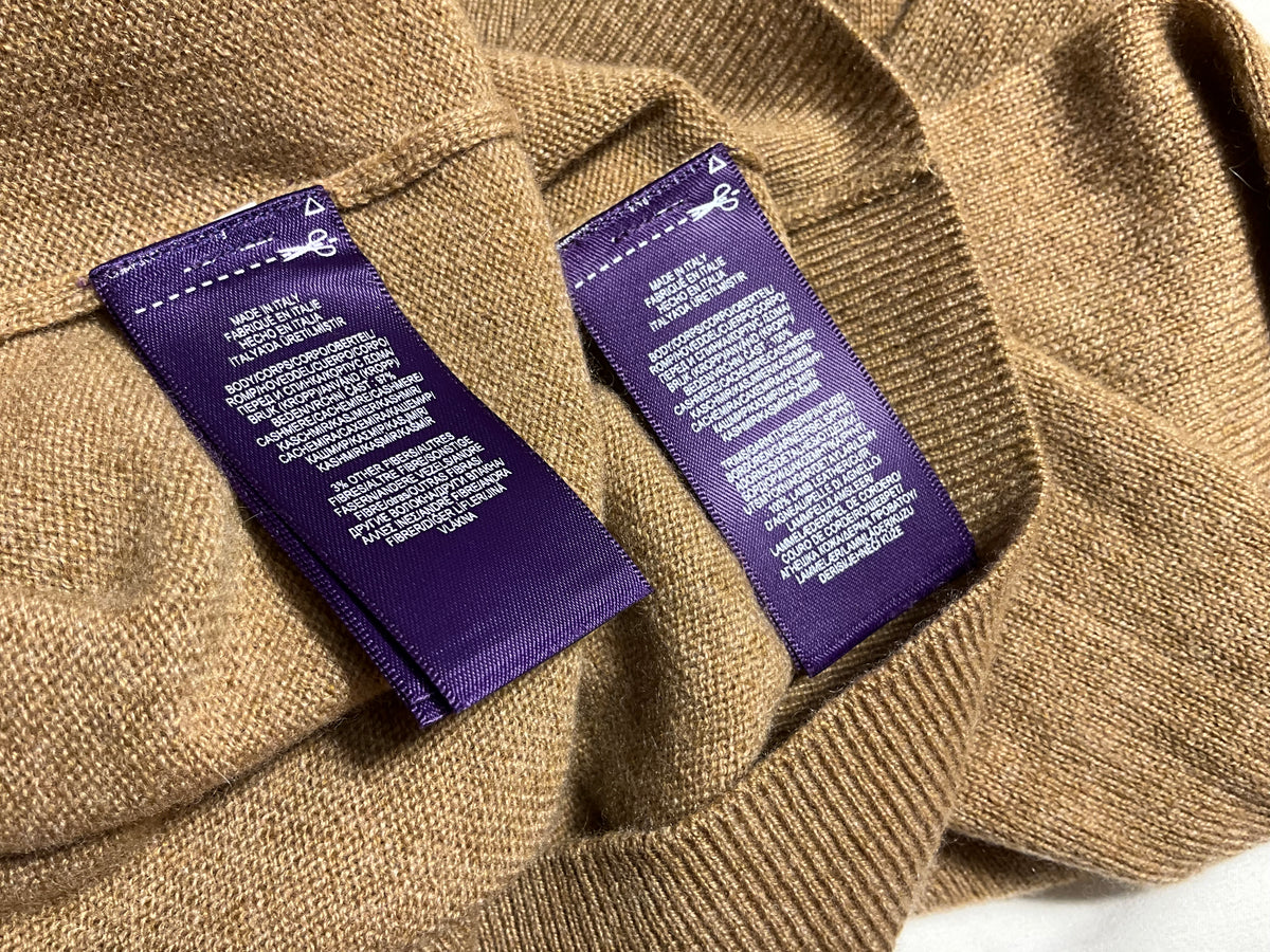 Ralph Lauren Purple Label Cashmere Twin Set Cardigan & Sleeveless Top – Size M ladies