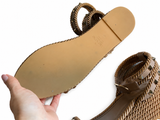 Valentino Rockstud Rope Sandals In Calfskin 45mm ladies