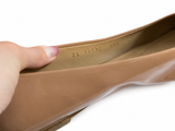 Salvatore Ferragamo Varina bow-embellished patent-leather ballet flats Size 8 1/2 38.5 ladies