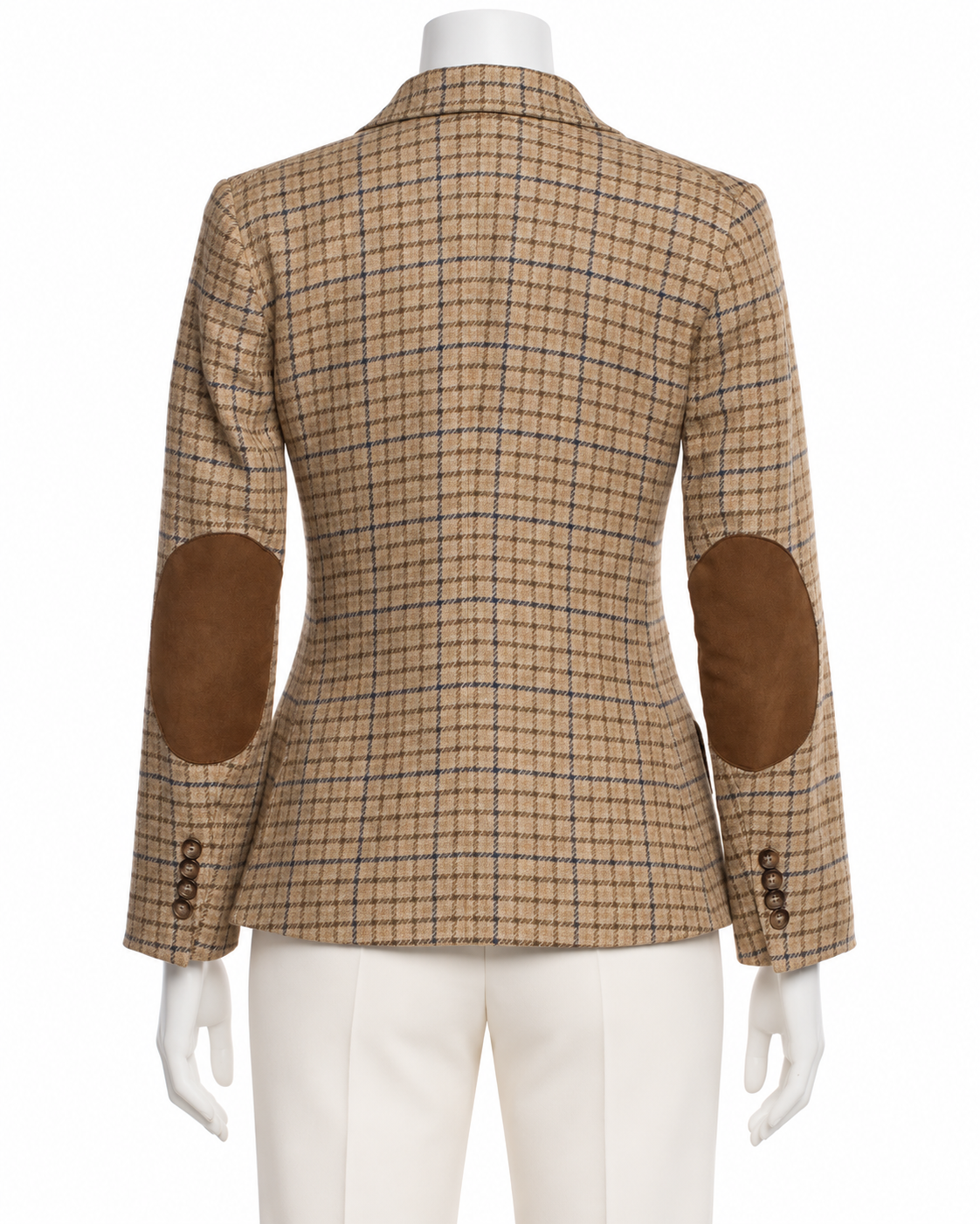 Polo Ralph Lauren Linen & Silk Checked Blazer – Size US 8 ladies