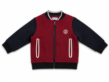 Jacadi Paris Boys Zip-Up Bomber Jacket – Red & Navy – 24 Months (88cm) children