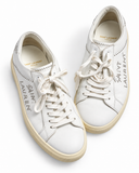 Saint Laurent Paris Men’s White Leather Studded Trainers – Size EU 43 men