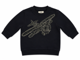 Il Gufo Airplane Graphic Sweatshirt Navy 3 Years children