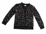 Stella McCartney Kids Girls' Sequin Woven Cardigan Size 12 years old children
