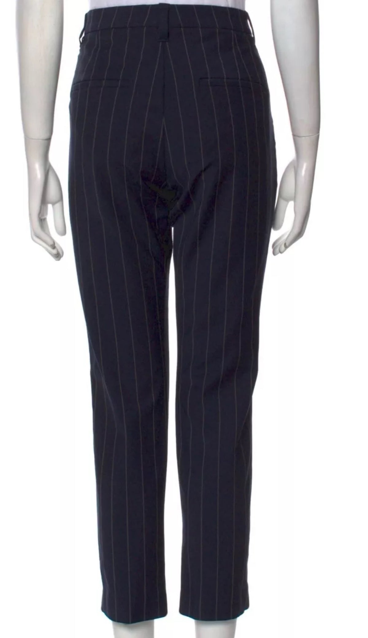 BRUNELLO CUCINELLI Monili Virgin Wool Straight Leg TROUSERS PANTS Sz I 44 UK 12 ladies