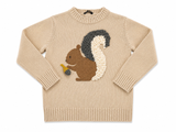 Il Gufo Beige Squirrel Sweater – 4 Years old children
