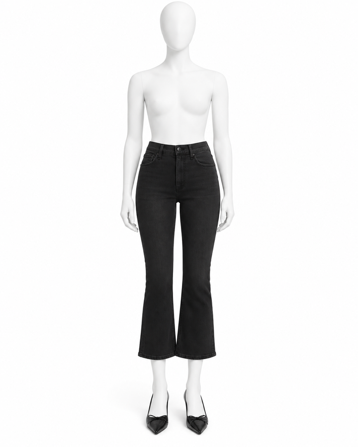 Rag & Bone Peyton Mid-Rise Ankle Bootcut Jeans – Black – Size 29 ladies