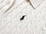 Polo by Ralph Lauren Cable Knit Polo Dress – White – Size M ladies
