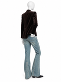 Zadig & Voltaire Eclip Denim Eco Studs Light Blue Bootcut Jeans – Size 29 ladies