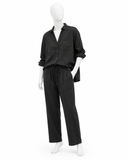 James Perse Black Oversized Shirt size 0 ladies