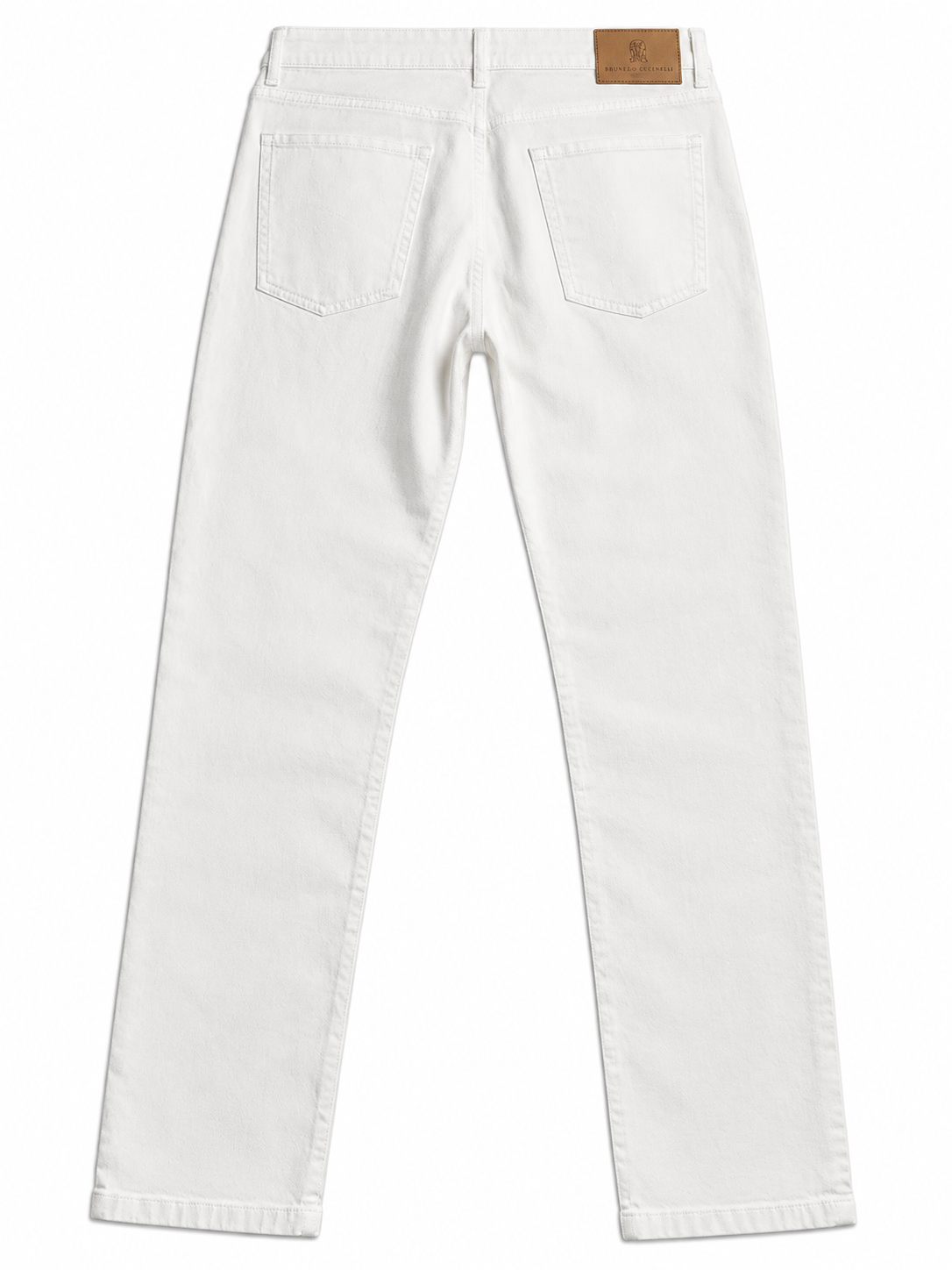 Brunello Cucinelli Men’s White Iconic Fit Straight-Leg Jeans – Size IT 48 men