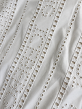 Iceberg White Broderie Anglaise Sleeveless Midi Dress – Size 40 ladies