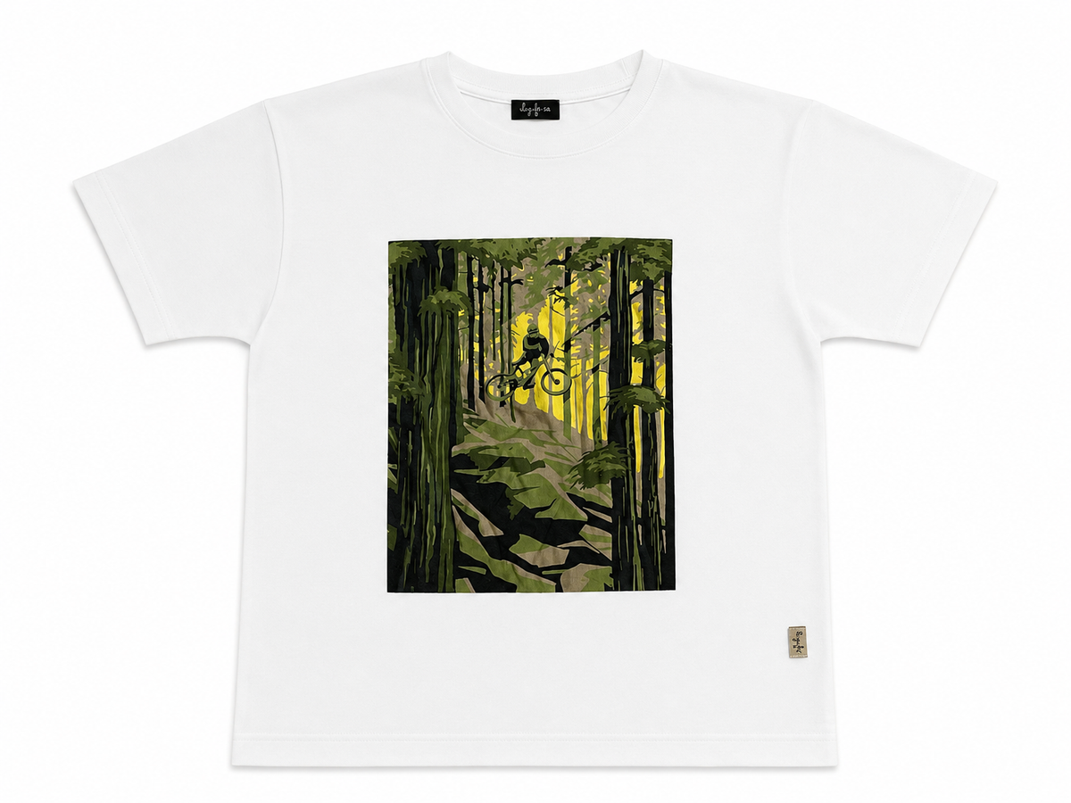 Il Gufo Forest Bike Print Cotton T-Shirt 5 years children
