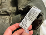 James Perse Mixed Media Army Green Pigment Trousers size 2 M medium ladies