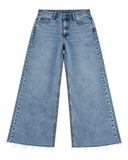 Rag & Bone Andi High-Rise Ankle Wide-Leg Raw Hem Blue Jeans – Size 29 ladies