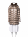 Herno Fox Fur Trim Down Puffer Jacket – Size IT 36 UK 4 US 0 ladies