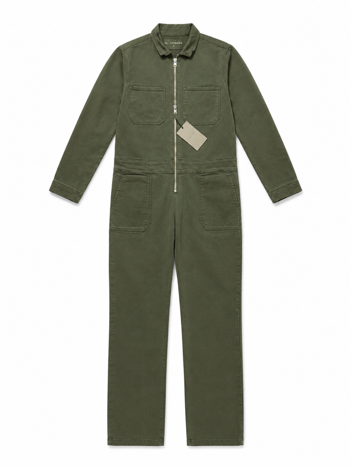 Denim Studio Vadim Khaki Utility Jumpsuit – Size S ladies