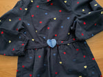Stella McCartney KIDS Girls' Blue Hearts Embroidered Dress SIZE 8 years children