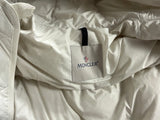 Moncler Down Feathers jacket LOCUSTELLE puffer in white size 3 ladies