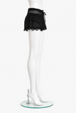 SUNDAY SAINT-TROPEZ MINI SHORTS BLACK ONE SIZE FITS ALL LADIES