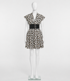 Alaïa Leopard Print Mini Dress with Signature Belt – FR 38
