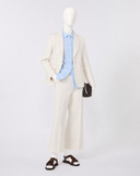 Weekend Max Mara Ecru Linen & Cotton Trouser Suit ladies