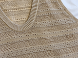 Zadig & Voltaire Gold Lurex Knit Tank Top Size M ladies