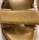 Christian Dior Lambskin Dioract 10mm Slide Sandals Brown size 38 ladies