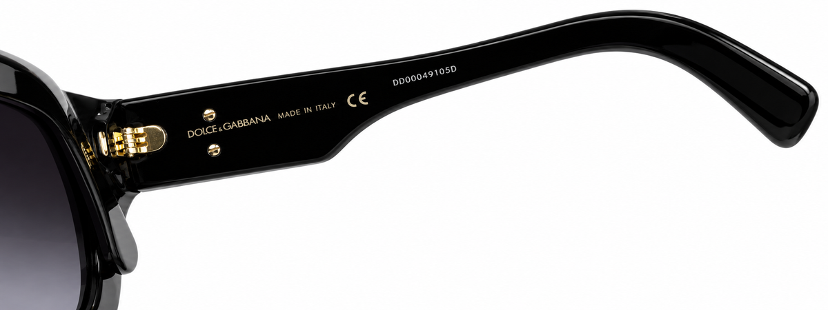 Dolce & Gabbana DG4404 Black Grey Gradient Cat Eye Sunglasses ladies