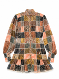 Zimmermann Ninety Six Patch Mini Dress – Patchwork Paisley dress