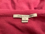 Diane von Furstenberg DANA pink oversized sweater jumper size S small ladies