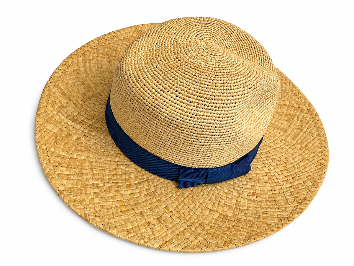 Prada Wide Brim Straw Sun Hat ladies