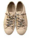 CHRISTIAN DIOR Canvas Walk'n Dior Low Top Sneakers Trainers White Size 38.5 ladies