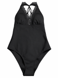 M&S Black Cut-Out Detail One-Piece Swimsuit – Size UK 10 ladies