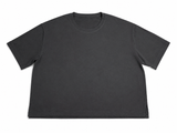 Charcoal Blue Semi-Oversized Cotton T-Shirt One Size Fits All ladies