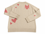 Zadig & Voltaire Markus Heart 100% Cashmere Jumper ladies