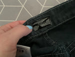 MOTHER The Cheeky Straight Leg Distressed Jeans High Waist Grey Size 26 ladies