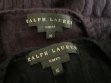 Ralph Lauren Black Label Pure Cashmere Cable Knit Pullover Jumper Sweater Sz XS  ladies