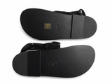 Chanel Suede Leather Dad Sandals in Black Size 38 1/2 UK 5.5 US 8.5 ladies